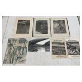 Assorted Vintage Prints, Advertisement & WA.