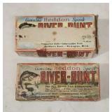 Vtg Heddon Spook River-Runt Boxes