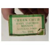 Creek Chub Bait Co Lure Box with Dingbat Plug,