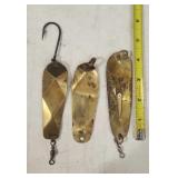 (3) #6 Brass Spoons, Miller & McMahon