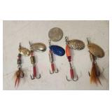 (5) South Bend, Red Dot, Other Spinners