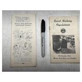 1954 & 1959 WA. State Fishing Regulations