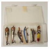 Plastic Case Full of Vtg Plugs & Lures
