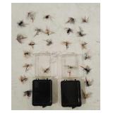 (2) Plastic Cases of 10-12 Trout Flies Each