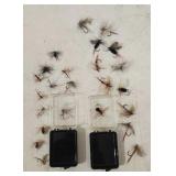 (2) Plastic Cases of 10-15 Trout Flies Each