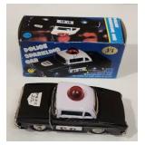 Vtg Tin Friction Police Sparkling Car MF900