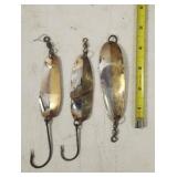 (3) #5 - #5.5 Brass/Nickel Spoons