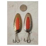 (2) New Blue Fox Pixee Spoons