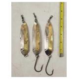 (3) McKnight #6 Brass/Nickel Spoons