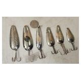 (6) Chrome/Nickel Plated Spoons