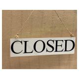 Wood ï¿½Closedï¿½ Sign 6 in. X 21 in.