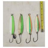 (2) Silver Horde & (2) Luhr Jensen Indiana Lures