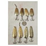 (8) Brass Salmon/Steelhead Spoons