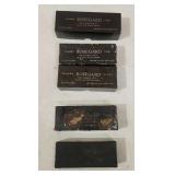 Vtg Rosegard Salmon Plug Boxes (2) & Tops (3)