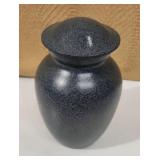 6' Brass/Enamel Urn with Screw Top Lid