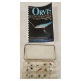 Orvis Fly Case with 15 Flies & Orvis Fly Pattern