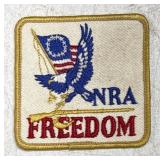 Vintage 3 in. Square NRA Freedom Patch