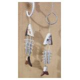 (2) 9' Fish Skeleton Wind Chimes