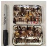 Sm Perrine #66 Fly Case with Apx 60 Trout Flies