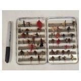 Perrine Aluminum Fly Case with 40+ Flies