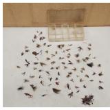 Plastic Case with 50-75 Trout Flies. Flies aren't