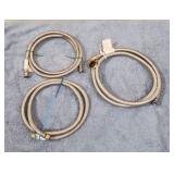 (3) Braided Dishwasher Connector Hoses