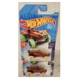 (2) HotWheels Glow Wheels