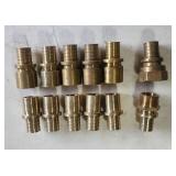 (5) Brass Pex-A 1' Sweat & (1) Threaded Ftgs