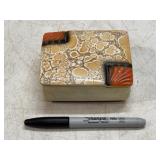 Unique Ceramic Trinket Box Made in Czechoslovakia