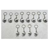 (12) NEW Crescent Moon Fairy Key Chains