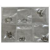 (6) Pairs of Silver Tone Hoop Earrings