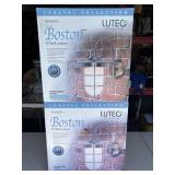 (2) NIB Boston 10 in. SS Wall Lanterns