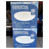 (2) NIB Essential 11 in. Round Low-Profile