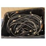 Large Tub of Washer Fill Hoses & Assorted