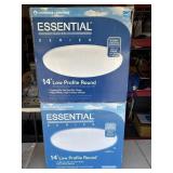 (2) NIB Essential 14 in. Round Low-Profile