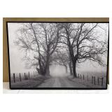 Wood-Framed 37 in. x 25 in. Canvas Painting
