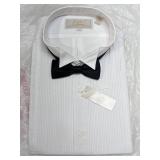NEW Crafters Collection Large White Tuxedo Shirt