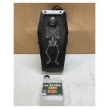 SPOOKY 17 in. Coffin Fog Machine w/Full Bottle of