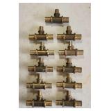 (11) Brass Pex-A 3/4ï¿½1ï¿½1 Tees