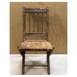 Antique Childrenï¿½s Folding Wood Chair