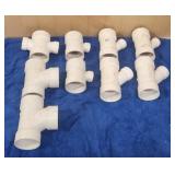 3'ï¿½ XX PVC Tees & (1) Cross