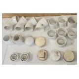 PVC 3' 45s, 90s, Couplers, Plug, Caps, Adapters