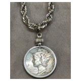 22 in. Silver-Plated 4.0mm Necklace w/1944