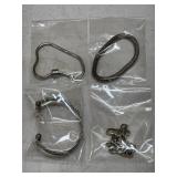 Set of (4) Assorted Silver Tone Bracelets