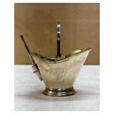 Silver-Plated Sugar Basket w/Serving Spoon