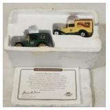 (2) Matchbox 1930s-style panel van branded for