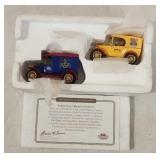 (2) Matchbox 1930s-style panel van branded for