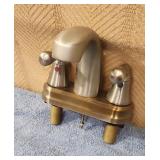 Unused Single-Handle Brushed Nickel Bathroom
