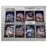 (8) NIP Fantasy Silhouette Art Key Chains