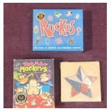 (3) Compact Games, Too Many Monkeys, Unopened
